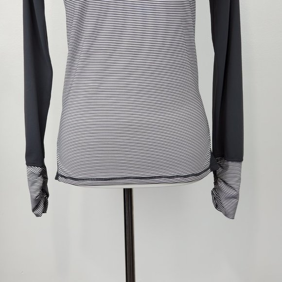 Kyodan Athletic Active Wear Thumbhole Striped & Solid Long Sleeve Top Size S - Picture 3 of 16